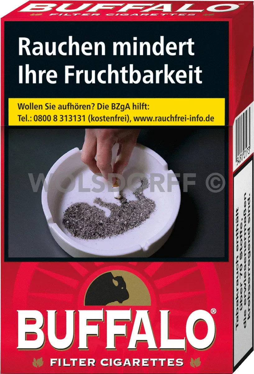 Buffalo Red OP Packung von vorne