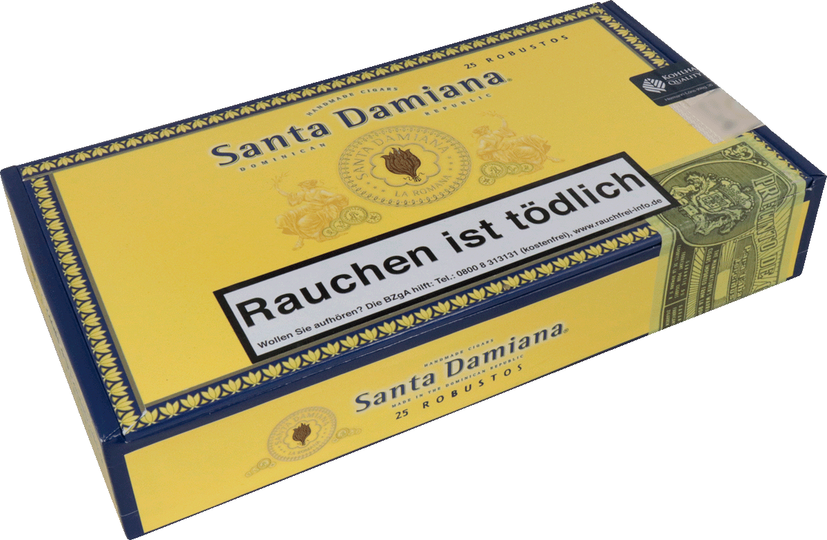 Santa Damiana Classic Robusto - Kiste seitlich geschlossen