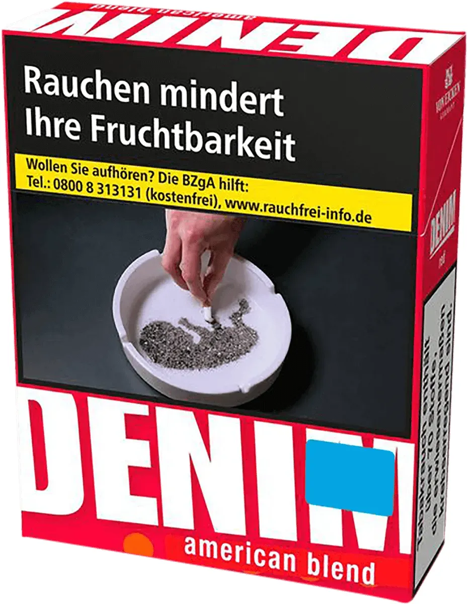 Denim Red XL Packung von schräg vorne