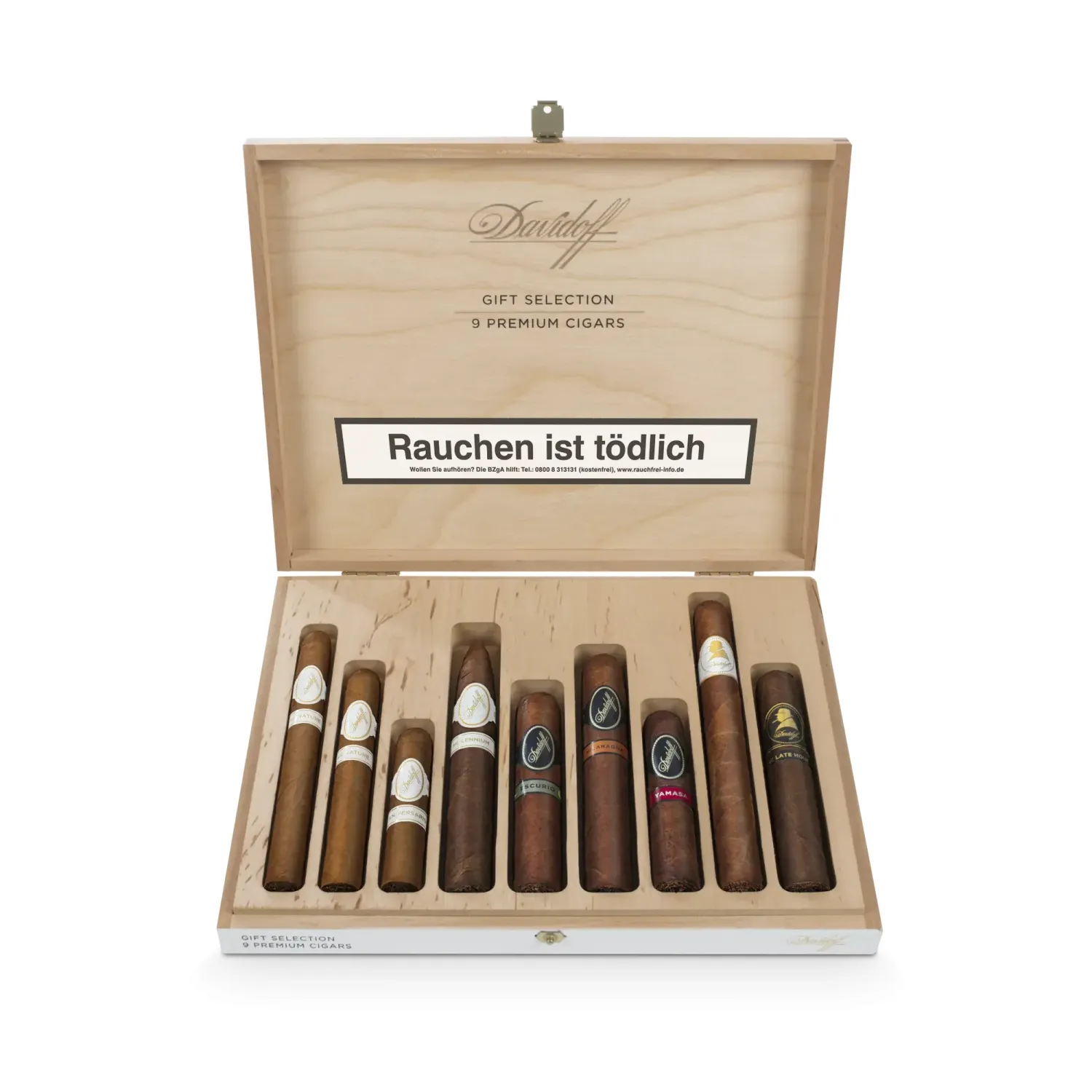 Davidoff Gift Set 9er Kiste offen liegend