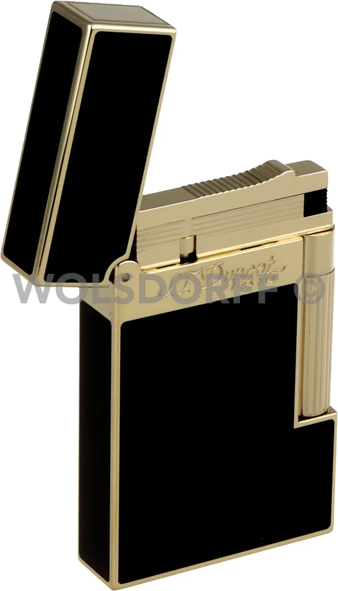 S.T. Dupont L2 16884 Chinalack Gelbgold Rueckseite