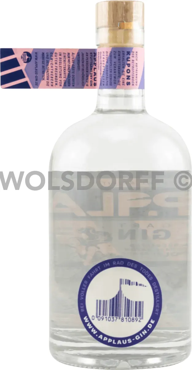 Applaus Stuttgart Flasche Rueckseite