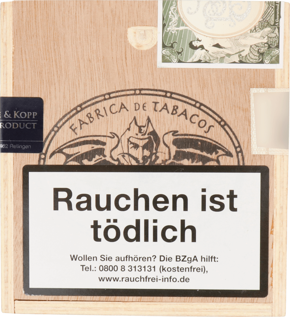 Tatuaje Fausto FT 114 Short Robusto - Kiste vorne geschlossen