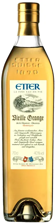 Etter Orange Flasche Vorderseite