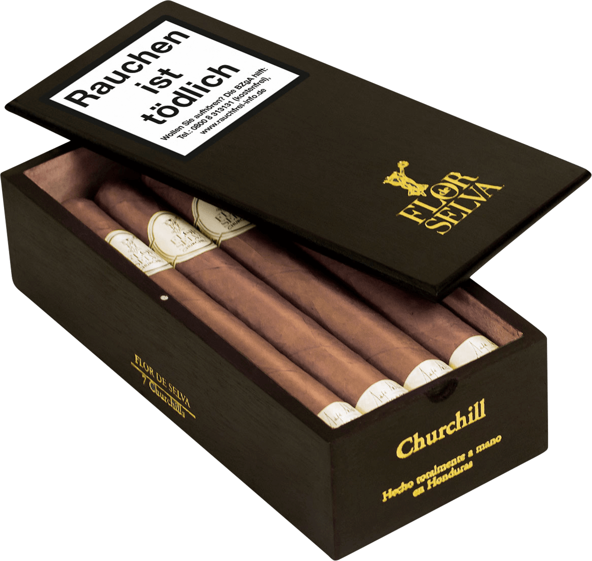 Flor de Selva Classic Churchill - Kiste seitlich geöffnet