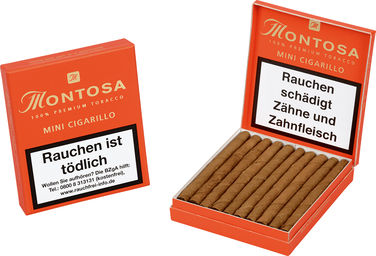 Montosa Mini Cigarillo - zwei Kartons vorne
