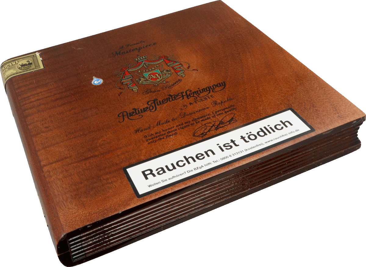 Arturo Fuente Hemingway Masterpiece - Kiste seitlich geschlossen