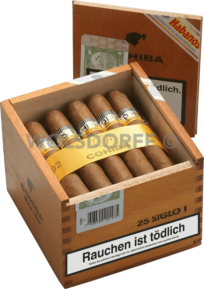 Cohiba Siglo I Kiste offen