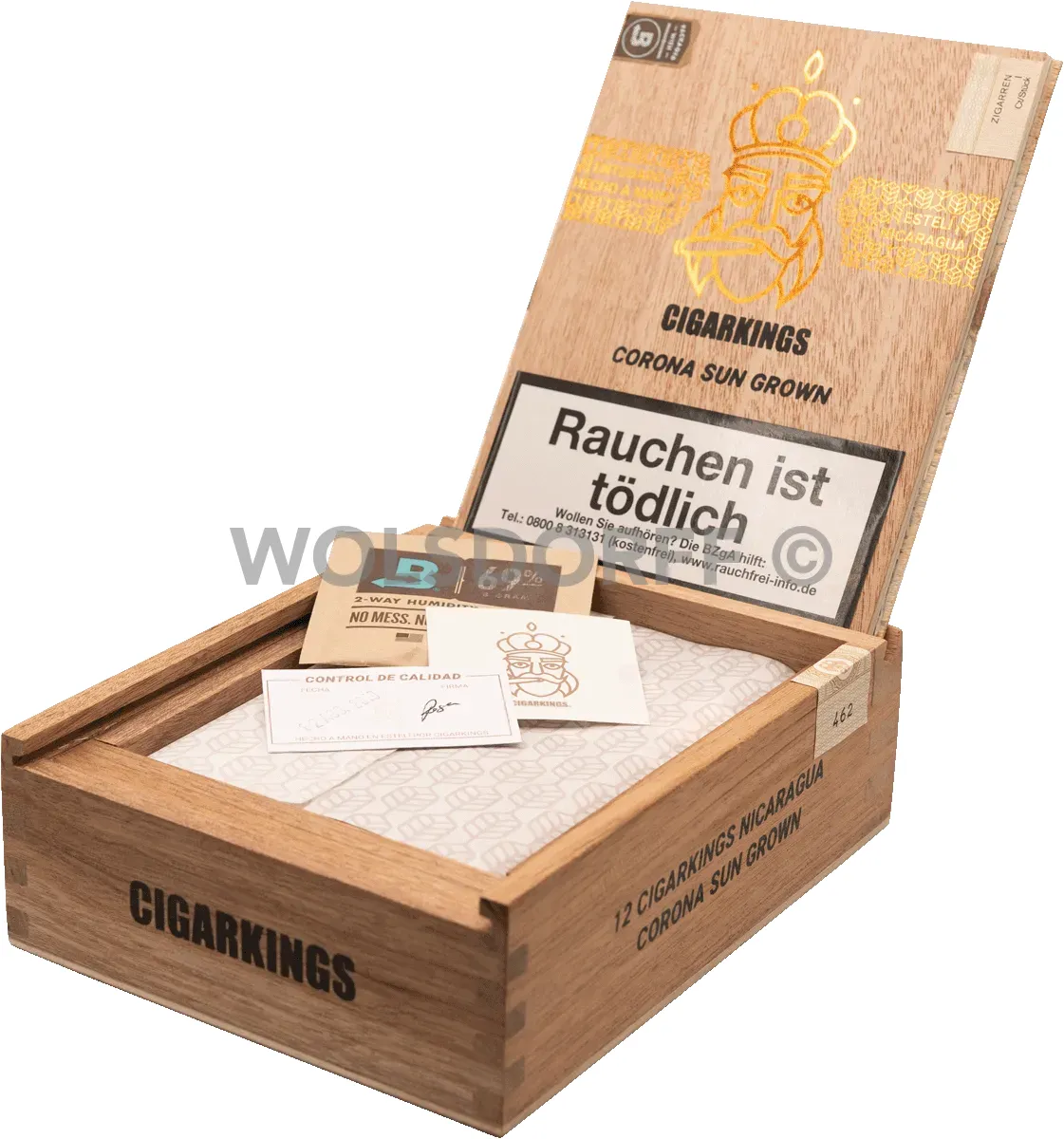 Cigarkings Corona Sungrown Kiste offen