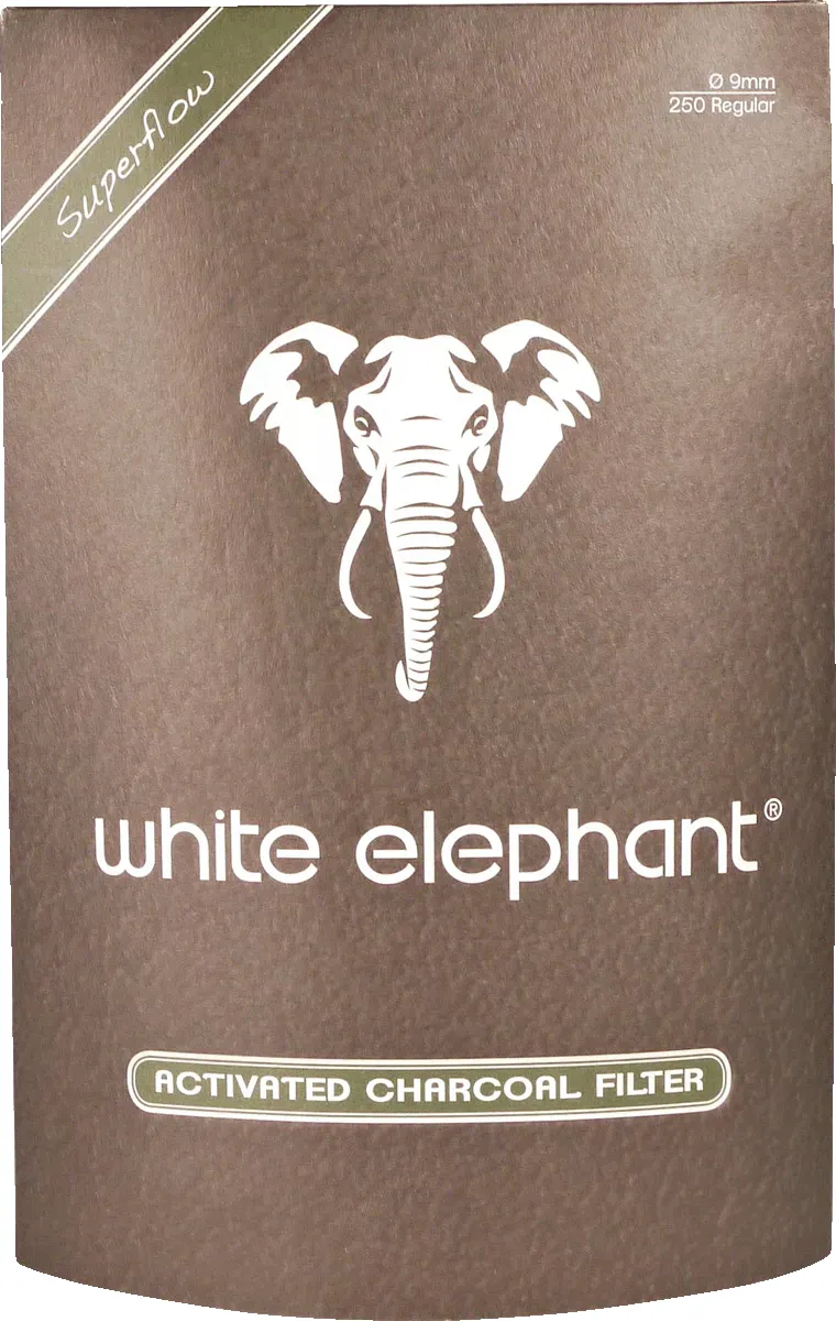White Elephant Aktivkohlefilter Packung Vorderseite