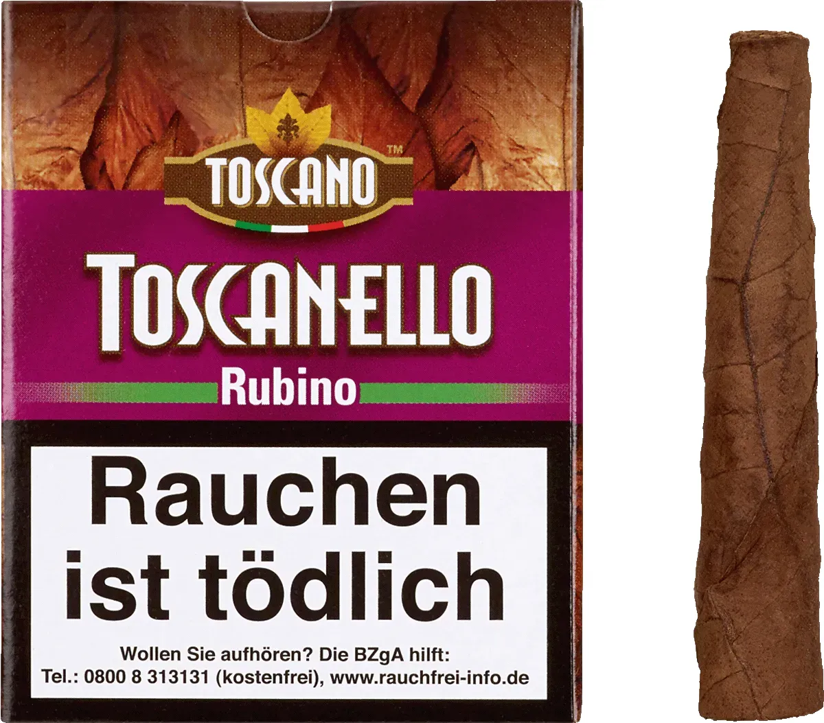 Toscanello Rubino Schachtel mit Inhalt