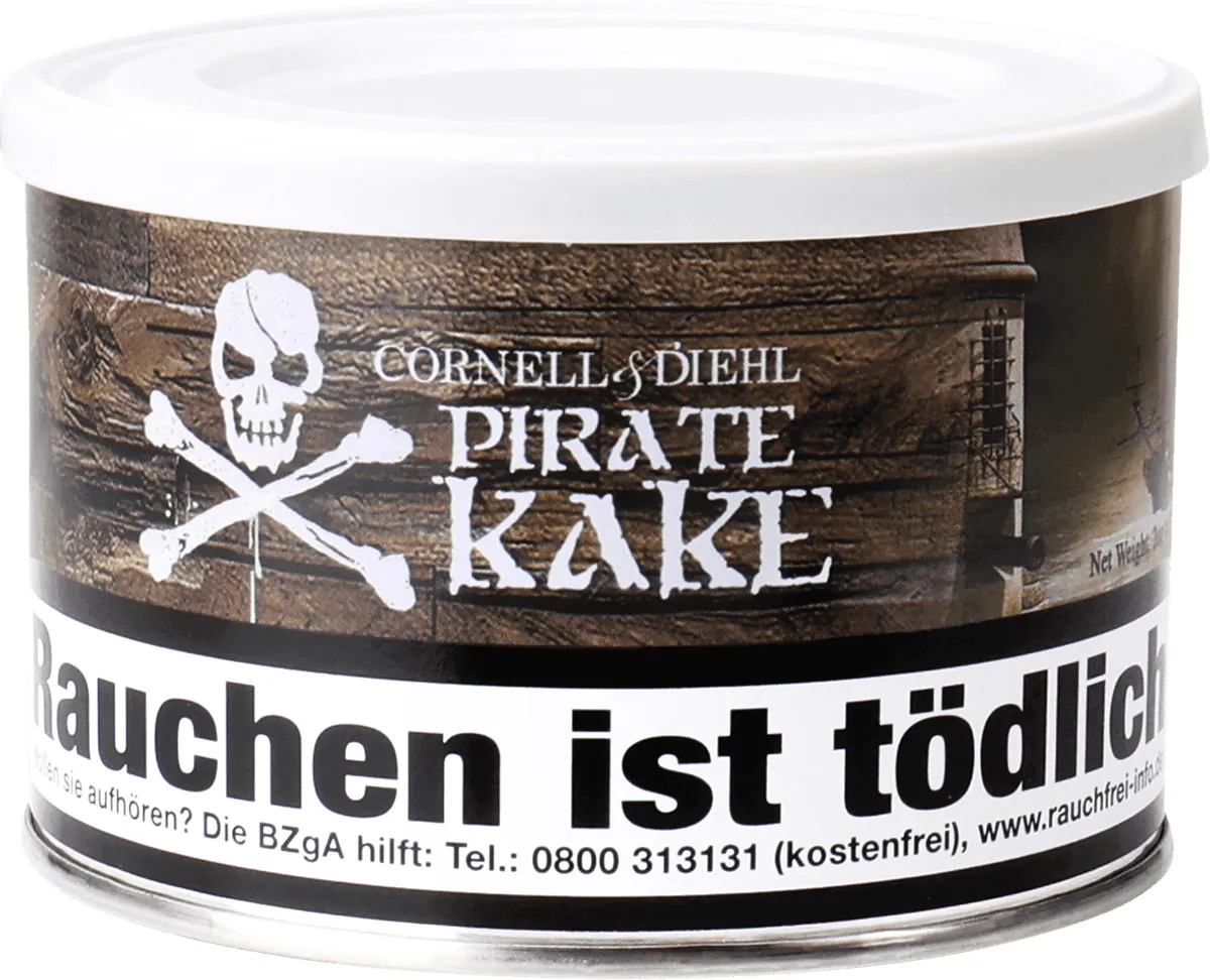 Cornell & Diehl Pirate Kake 57g Dose Stehend