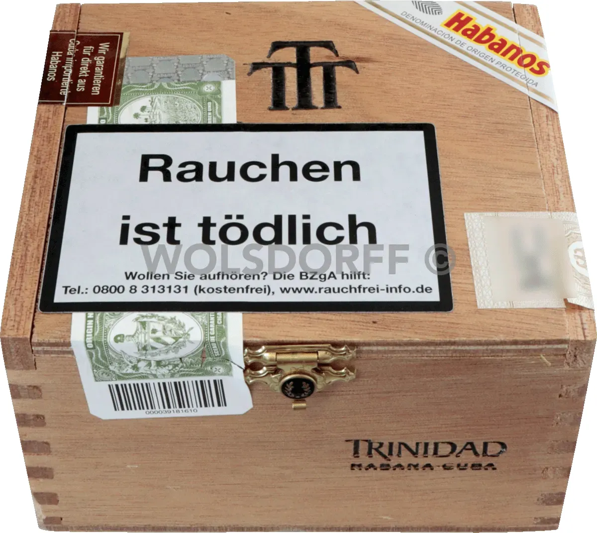 Trinidad Reyes Kiste geschlossen