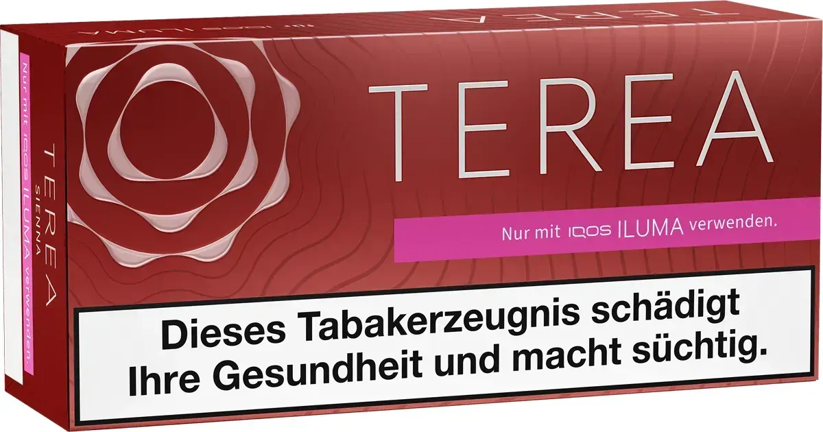 IQOS Terea Sienna Gebinde Vorderseite von links