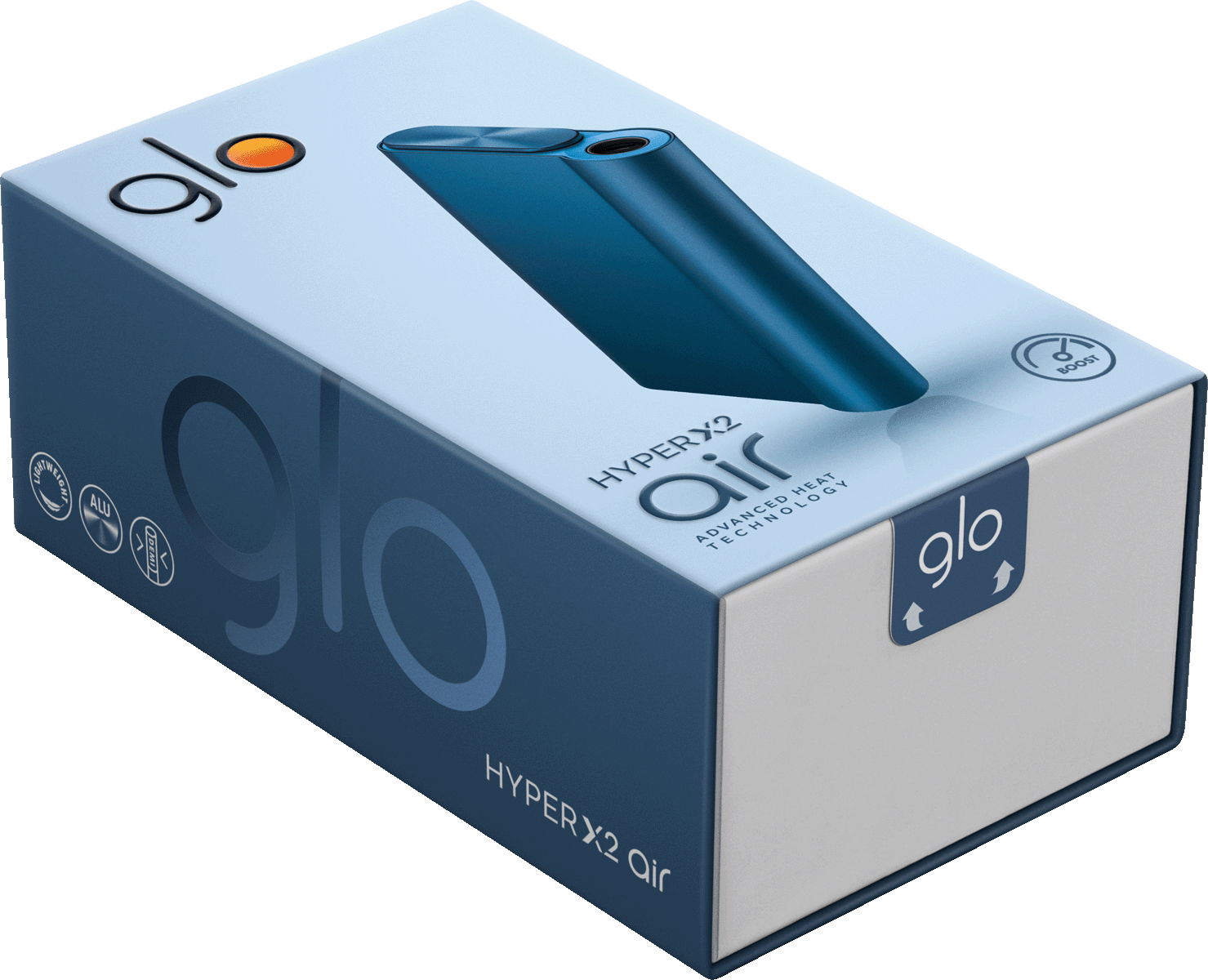 Glo Hyper X2 Air Device Kit - Umverpackung seitlich