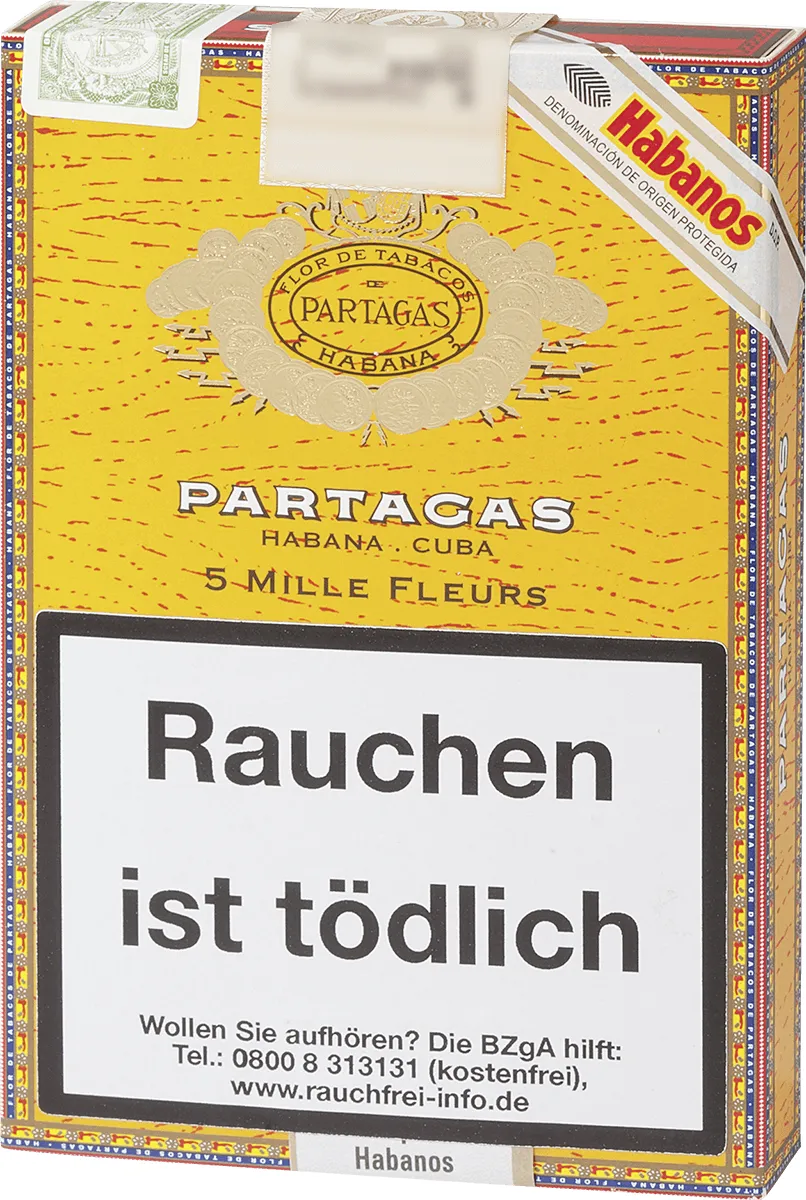 Partagas Mille Fleurs. fontal, Vorderseite