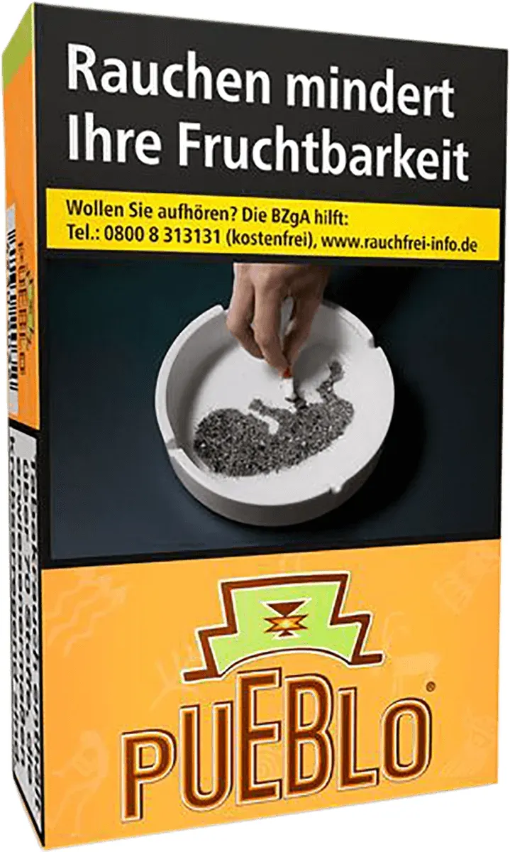 Pueblo Orange OP Packung schräg von vorne