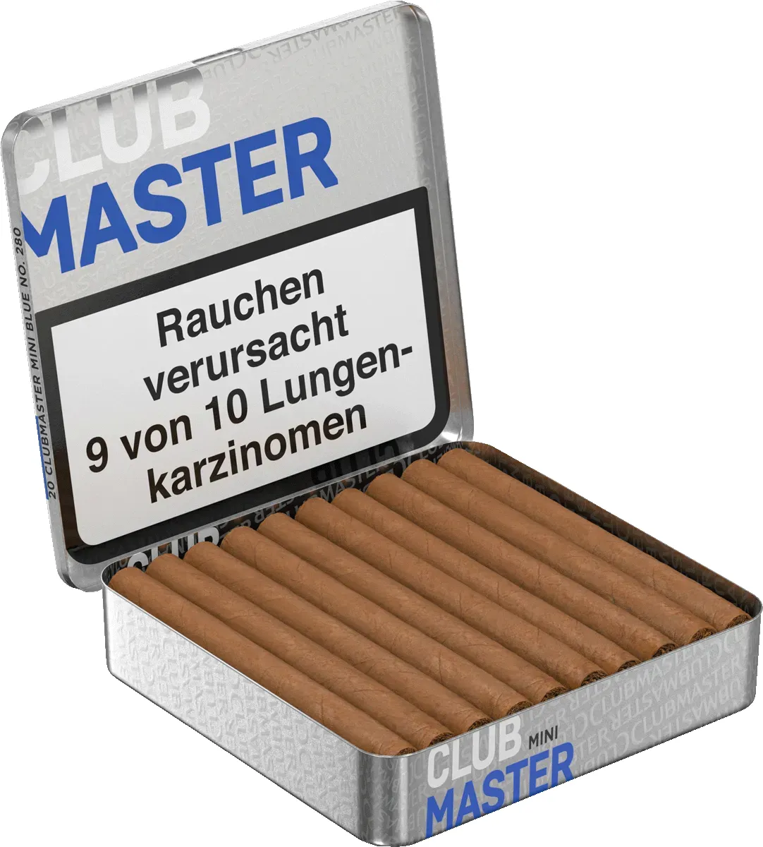 Clubmaster Mini Blue Schachtel offen