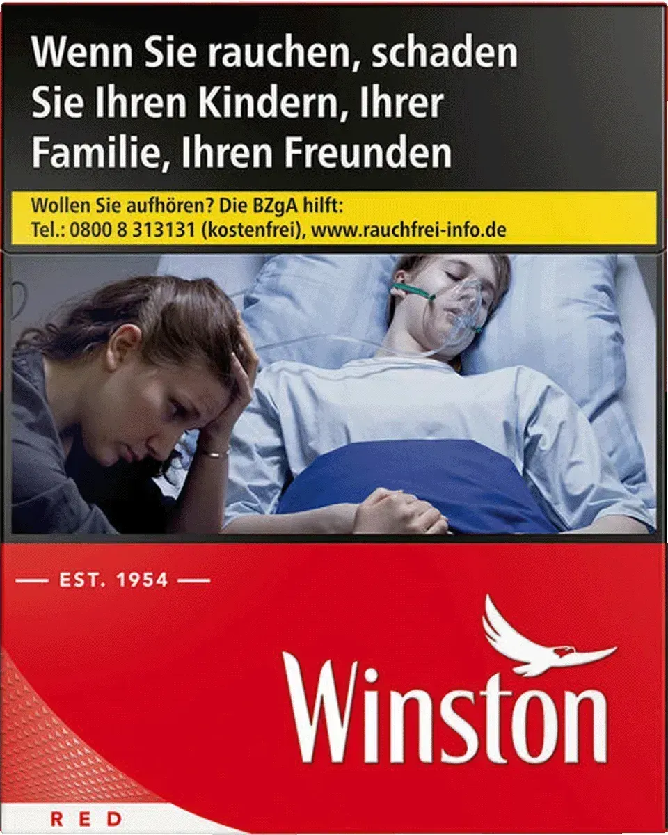 Winston Red OP L Packung von vorne