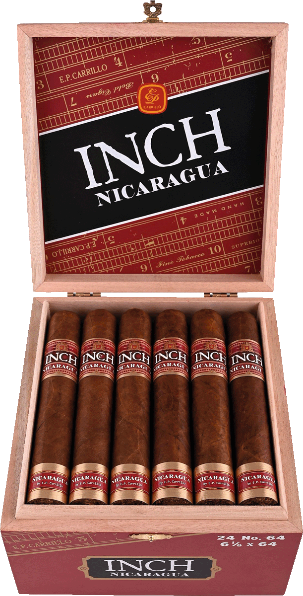 E.P. Carrillo INCH Nicaragua No. 64 - Kiste vorne geöffnet