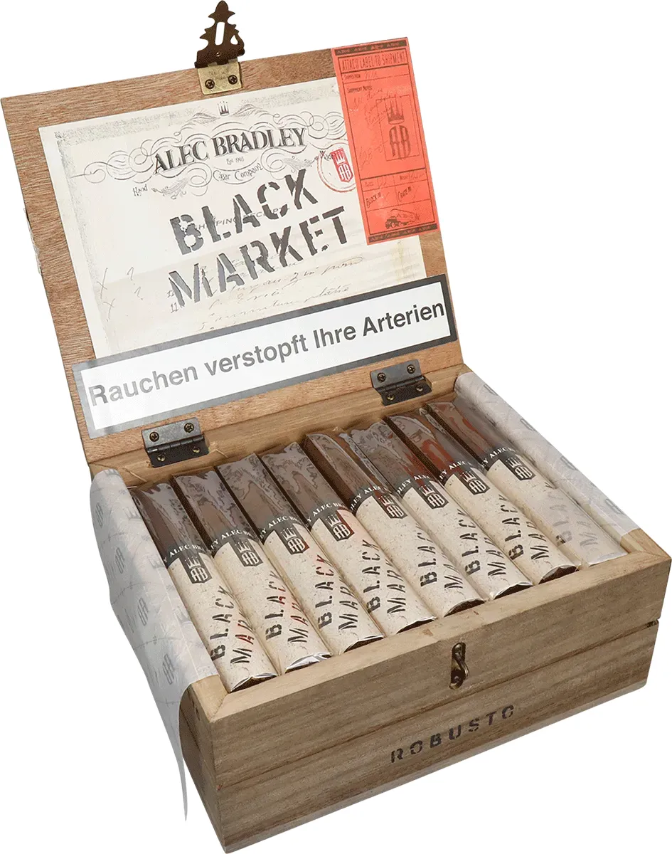 Alec Bradley Black Market Robusto Kiste offen