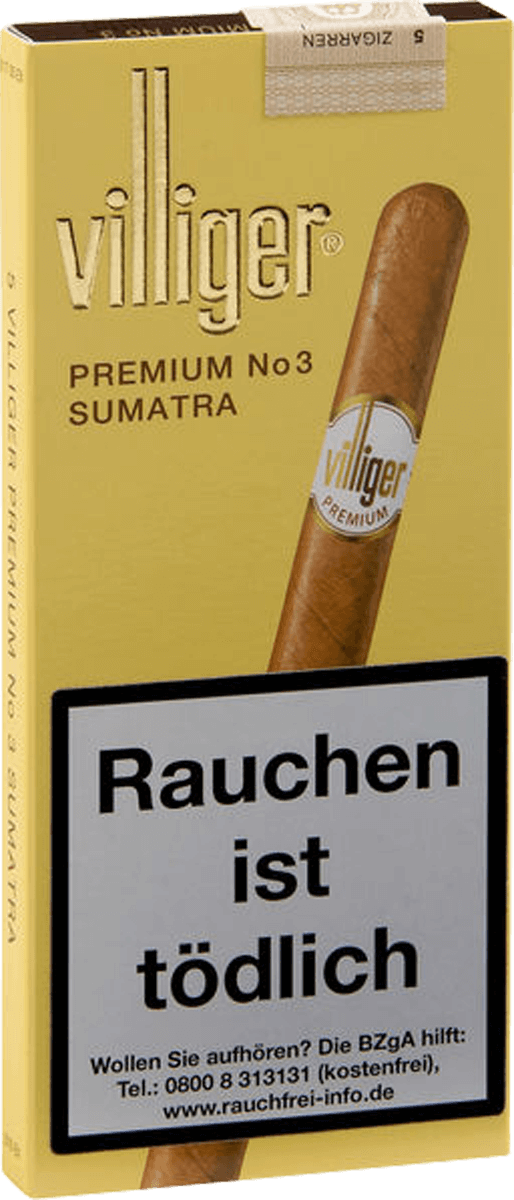 Villiger Premium No.3 - Pappetui vorne geschlossen