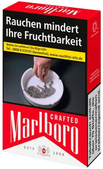 Marlboro Crafted Red Schachtel Vorderseite