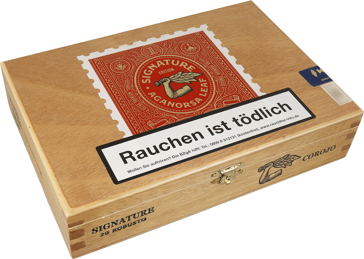 Aganorsa Leaf Signature Selection - Kiste seitlich geschlossen