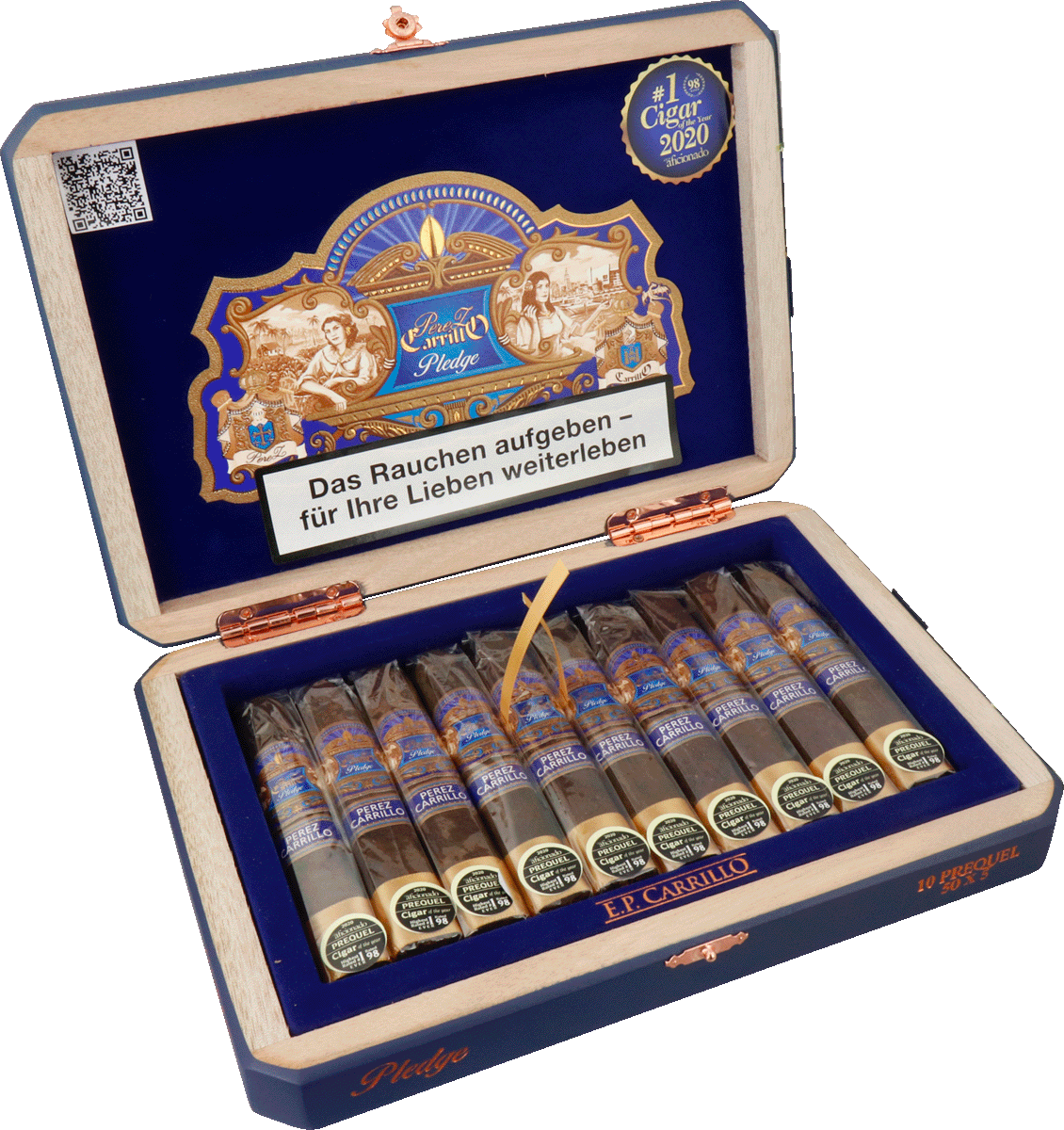 E.P. Carrillo Pledge Prequel - Kiste seitlich geöffnet
