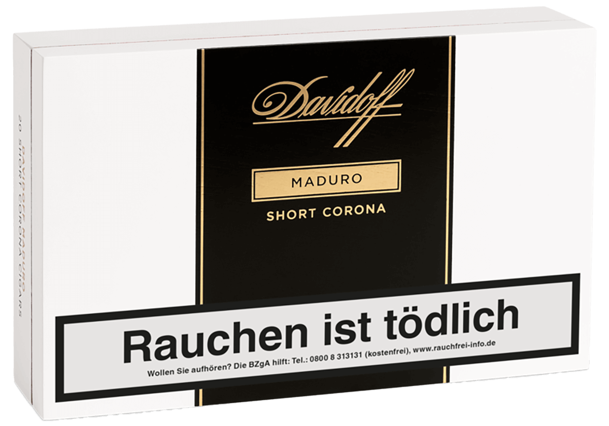 Davidoff Maduro Short Corona - Kiste vorne geschlossen
