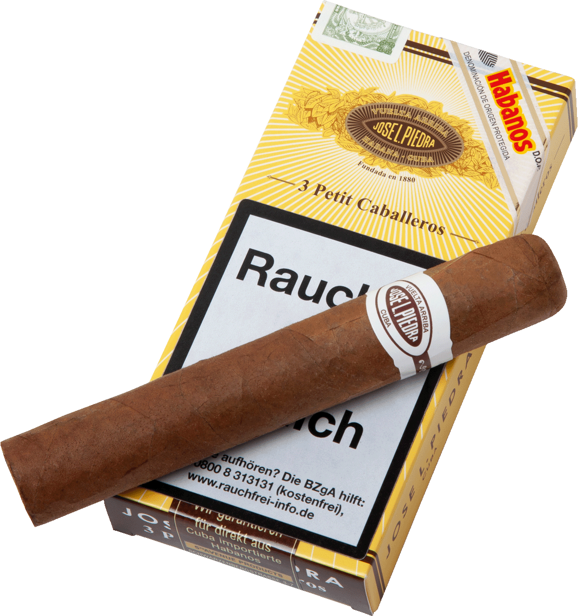 Jose L. Piedra Petit Caballeros - Pappetui mit Zigarre