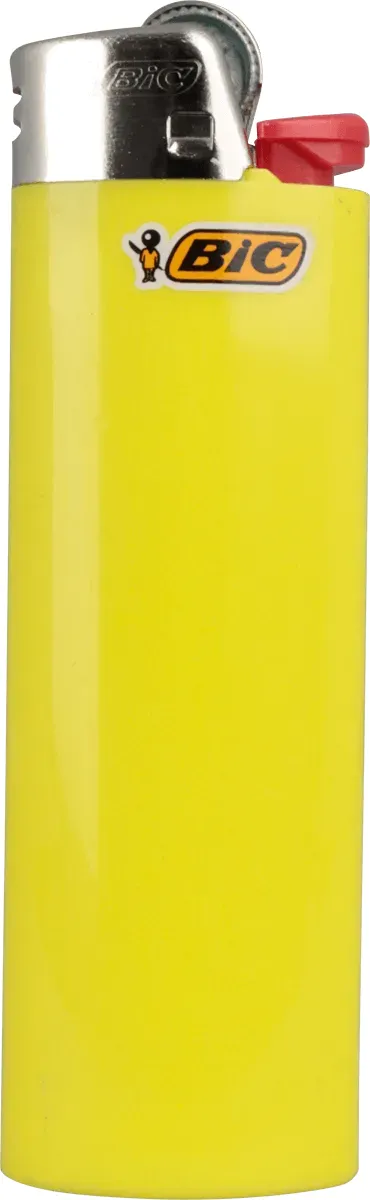 Feuerzeuge von BIC Jahr 2026 Maxi frontal Ansicht Gelb