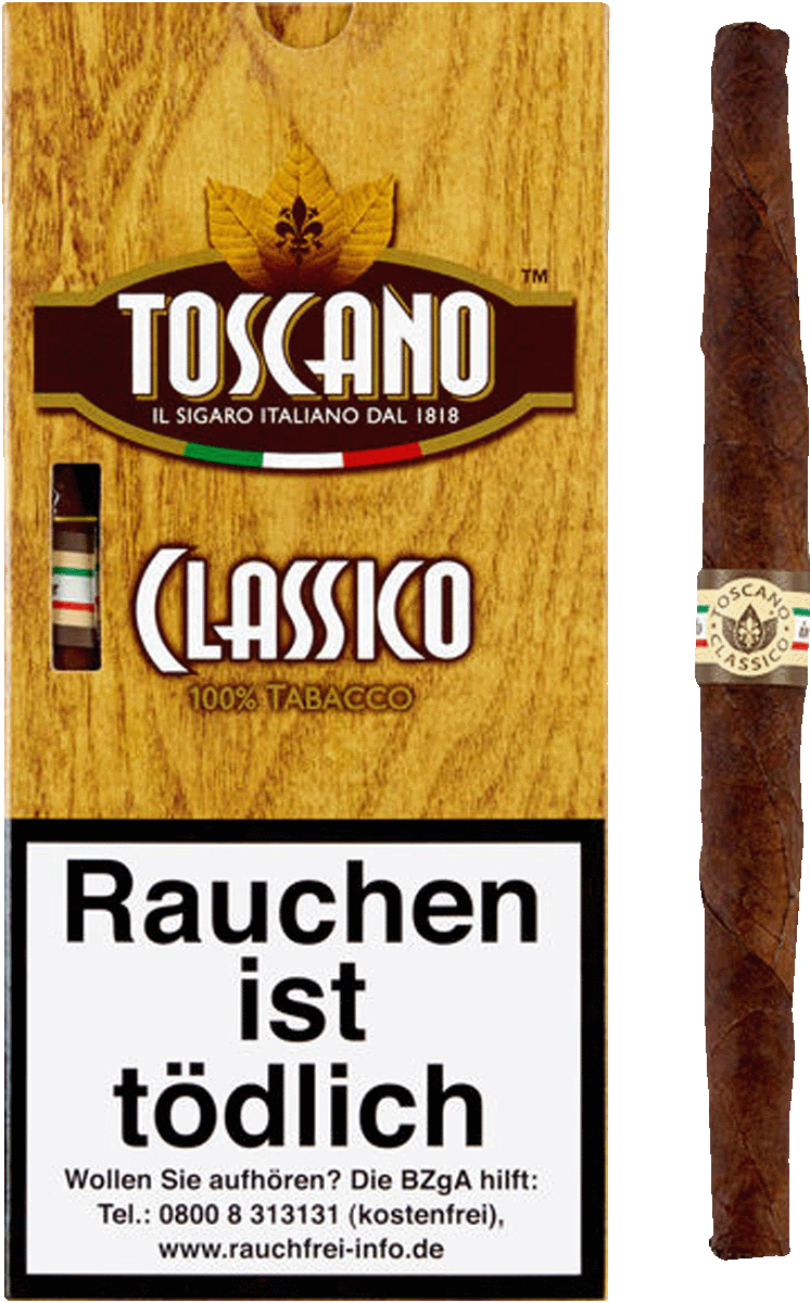 Toscano Classico - Pappetui mit Zigarre