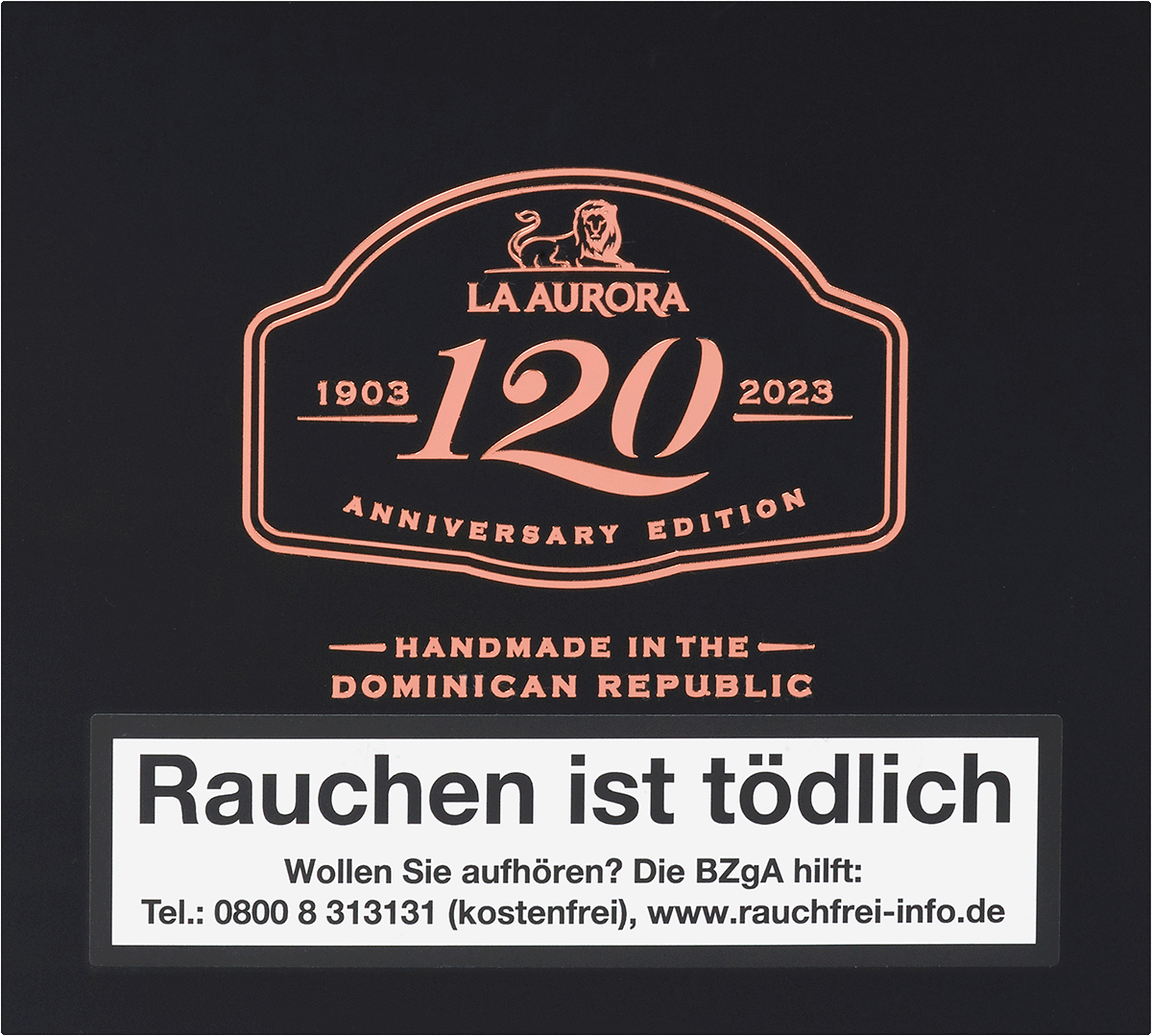 La Aurora 120 Anniversary - Kiste vorne geschlossen