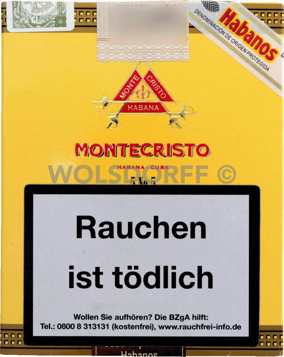 Montecristo No 5, frontal, Oberseite