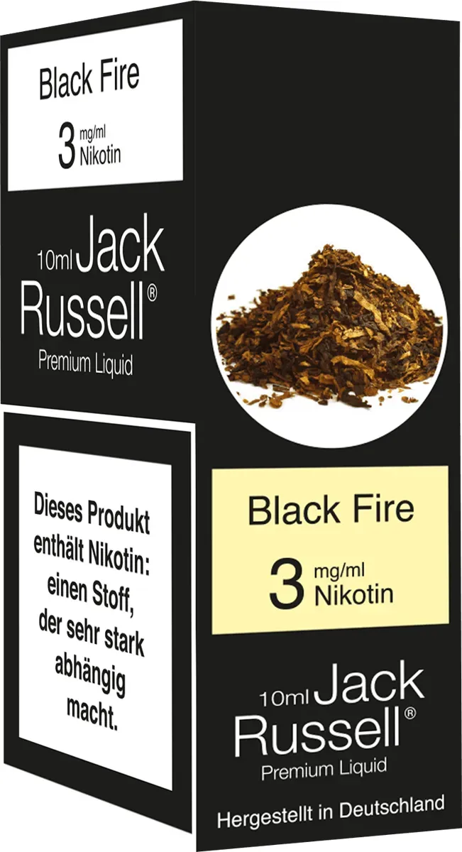 Jack Russell Liquid Black Fire 3mg Verpackung