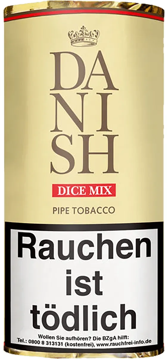 Danish Dice Mix Pfeifentabak Pouch von vorne