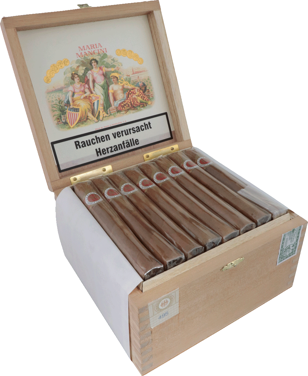 Maria Mancini Robusto Larga - Kiste seitlich geöffnet