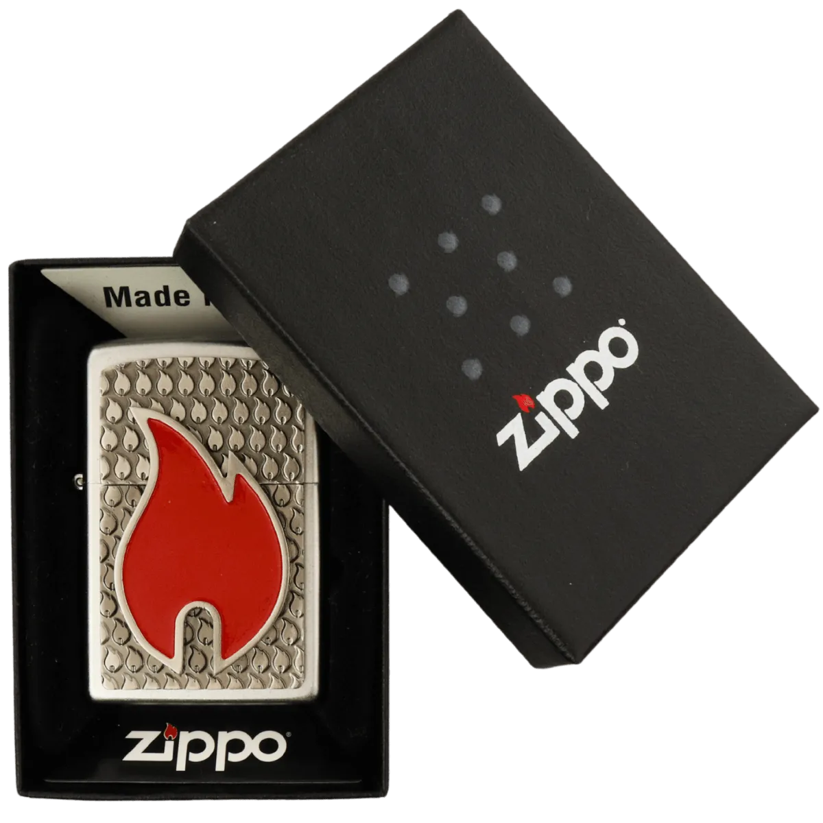 Zippo Flame Emblem mit Verpackung