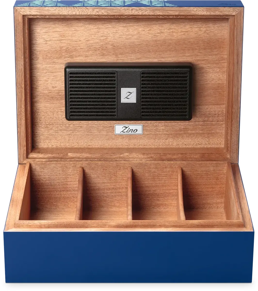 Zino Z-Collection blue Humidor Z60 stehend offen