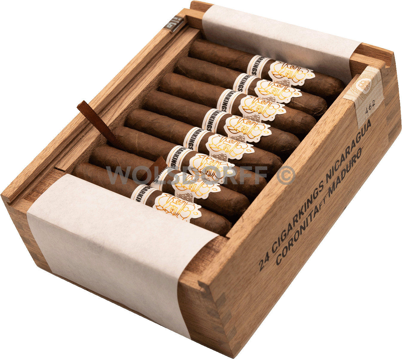 CigarKings Coronita FT Maduro - Kiste seitlich geöffnet