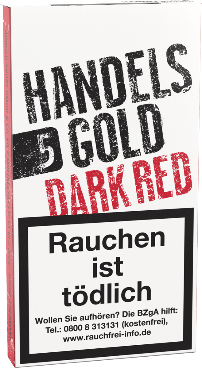 Handelsgold Dark Red - Pappetui seitlich geschlossen