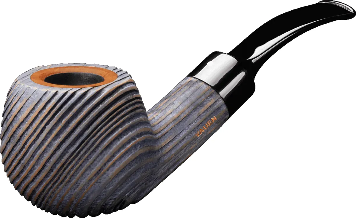 Vauen Pfeife Patina PT 237 blau schräg seitlich