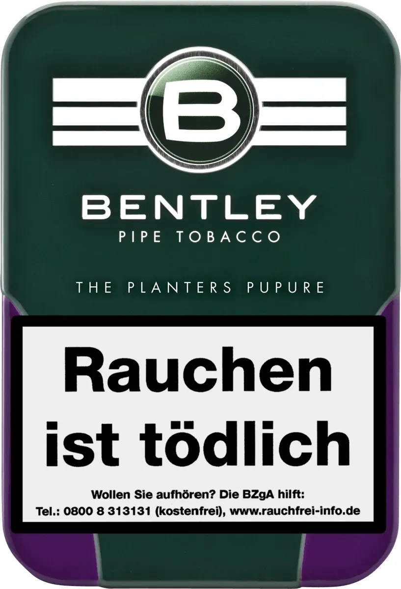 Bentley Pfeifentaback The Planters Purpure 100gram Dose Rund von vorne