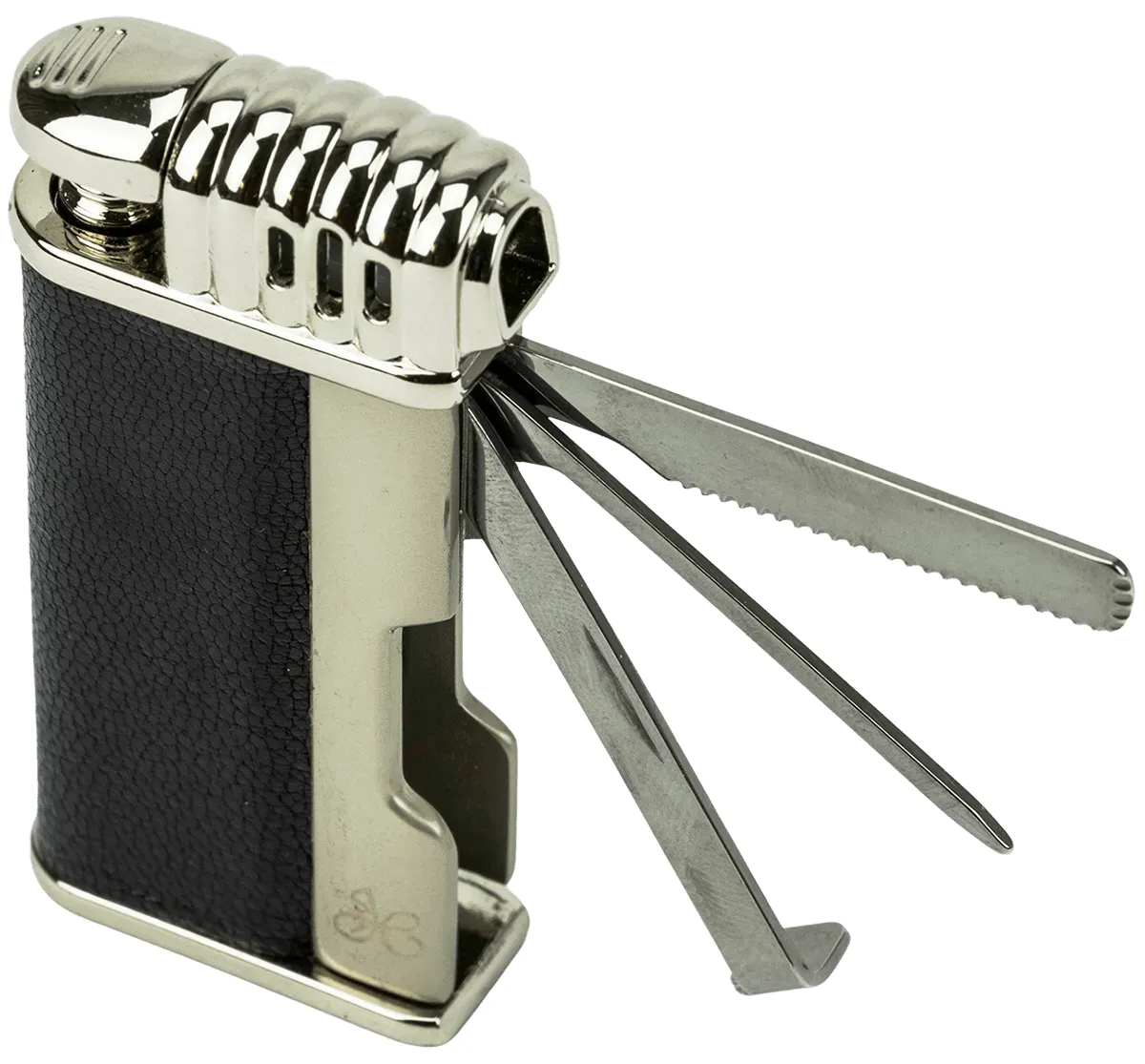 Jean Claude Pfeifenfeuerzeug Kent chrom poliert Zubehoer