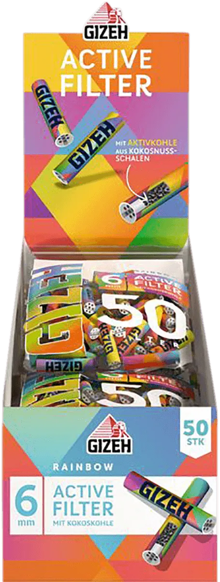 Gizeh Rainbow Active Filter Großpackung