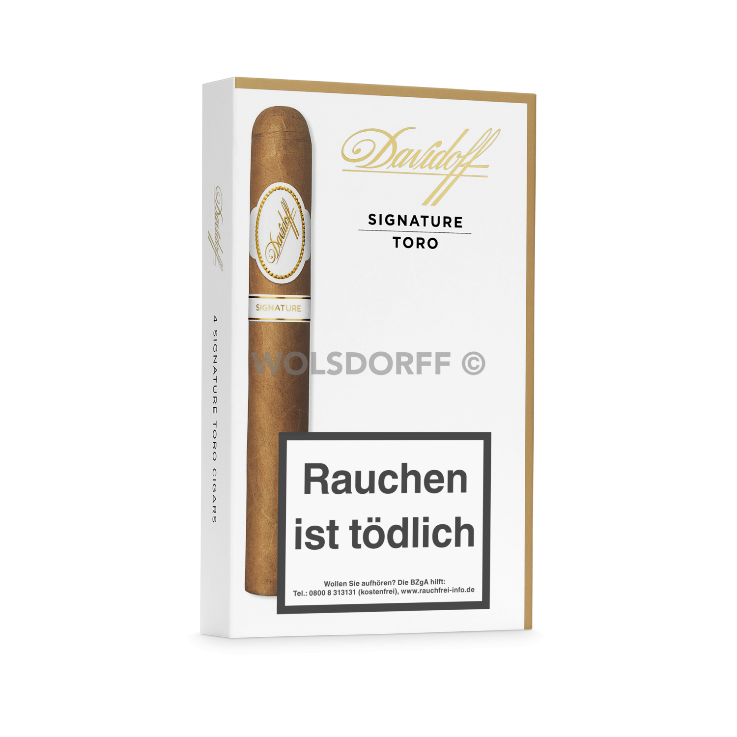 Davidoff Signature Toro - Pappetui vorne geschlossen