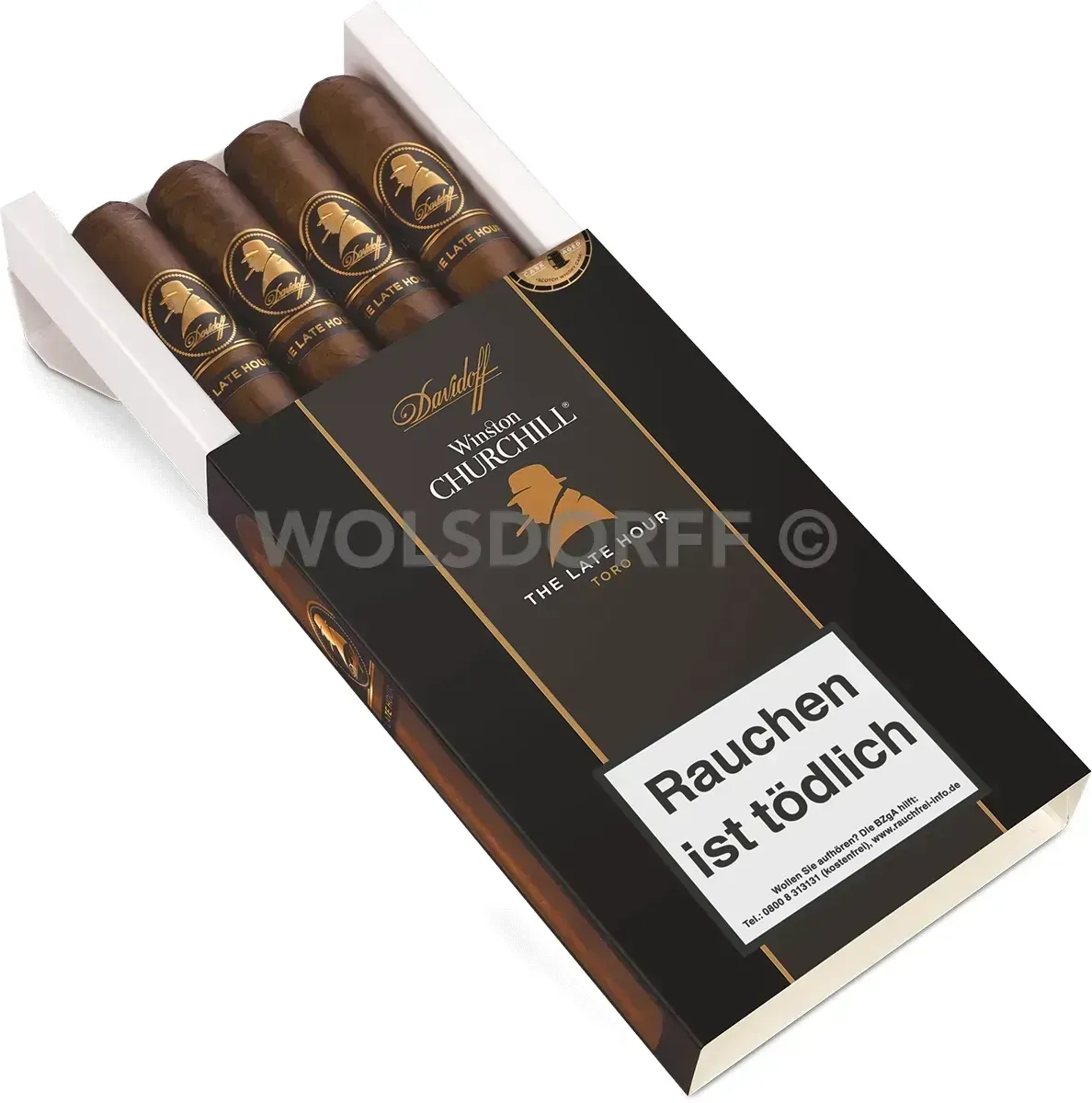 Davidoff Late Hour Toro Etui  offen