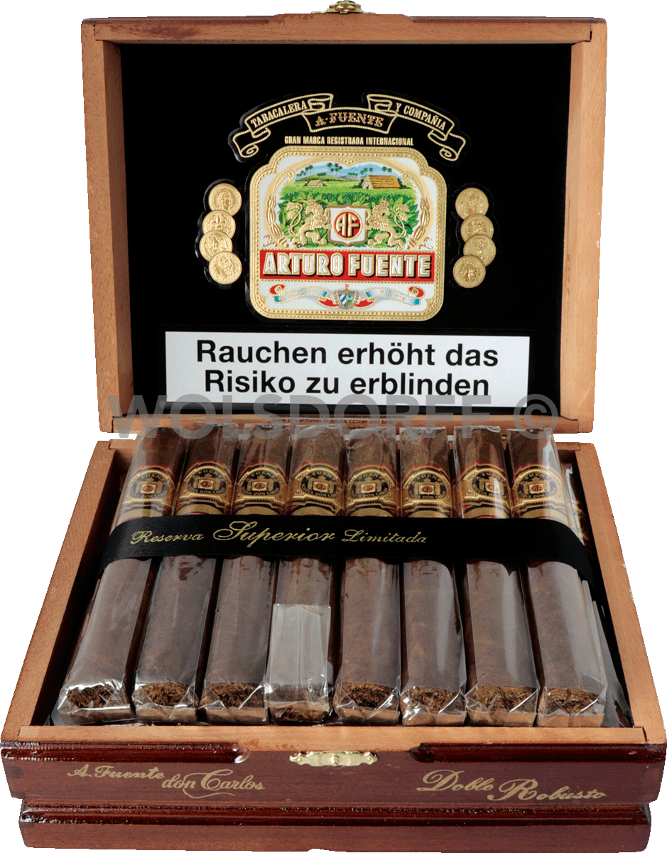 Arturo Fuente Don Carlos - Kiste vorne geöffnet