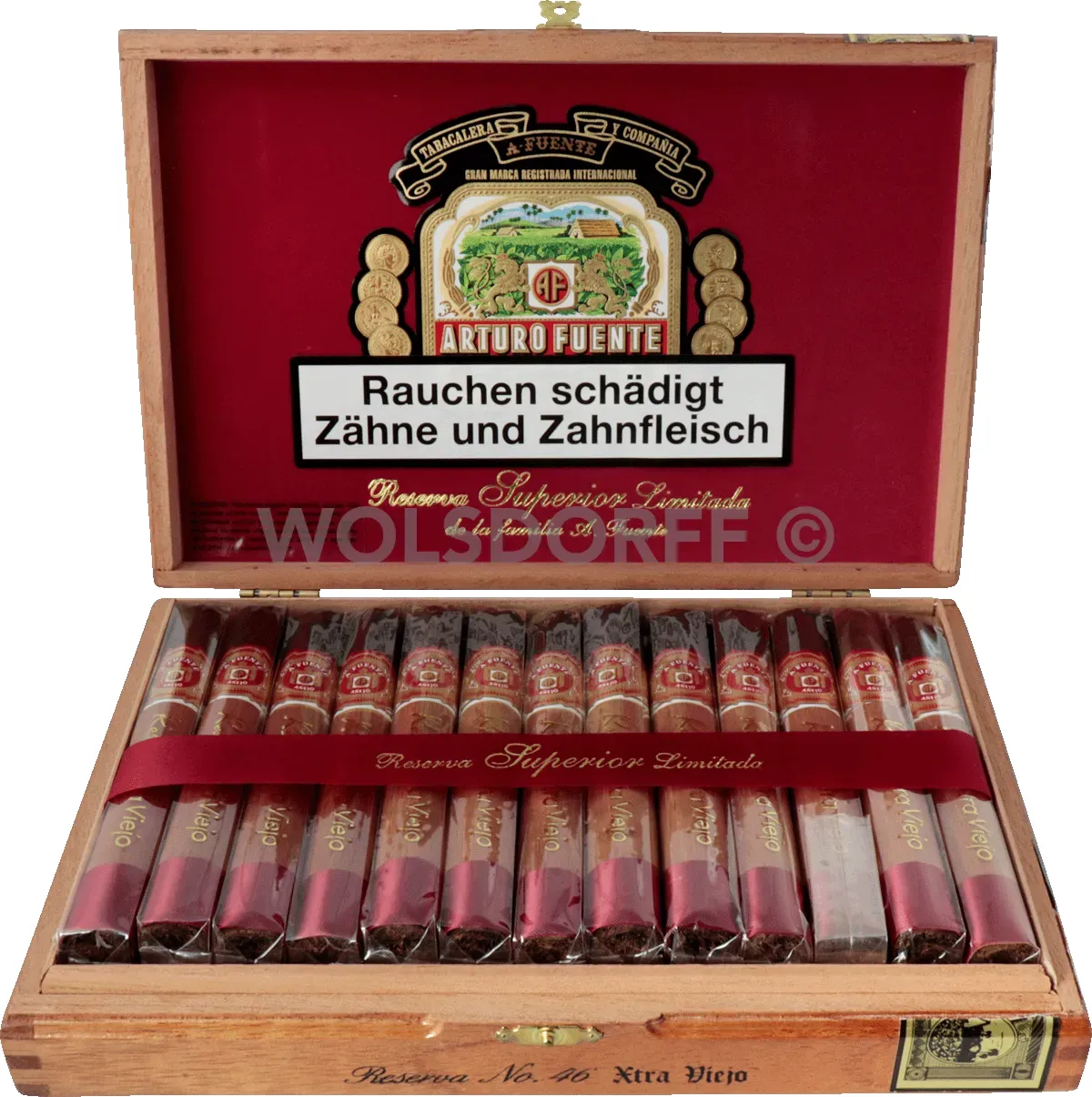 Arturo Fuente Kiste offen vorne